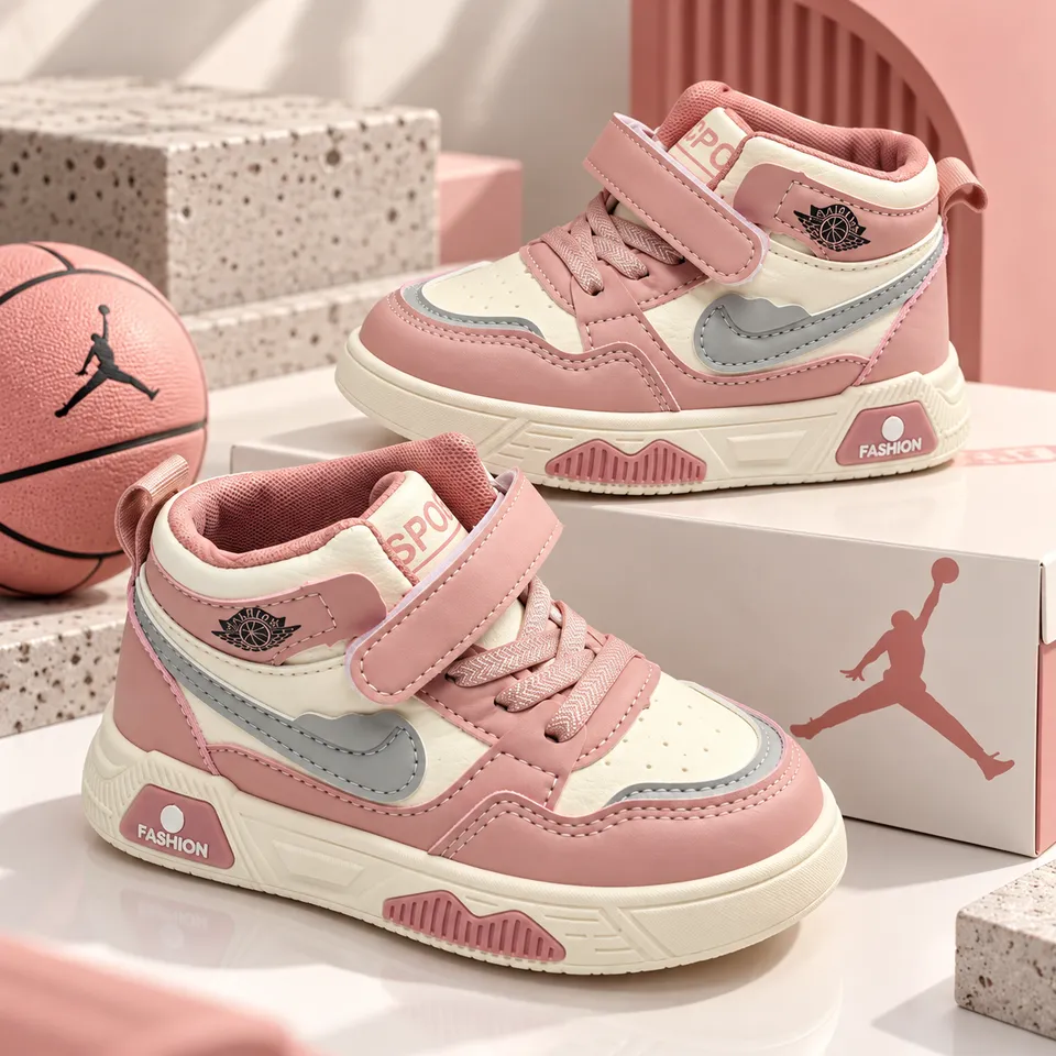 Rose Blush High-Top Sneakers| 1.5 to 6 Years