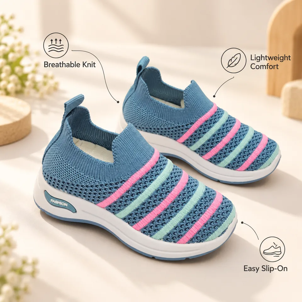 StripeFlex Kids Slip-On Shoes| 1.5 to 6 Years