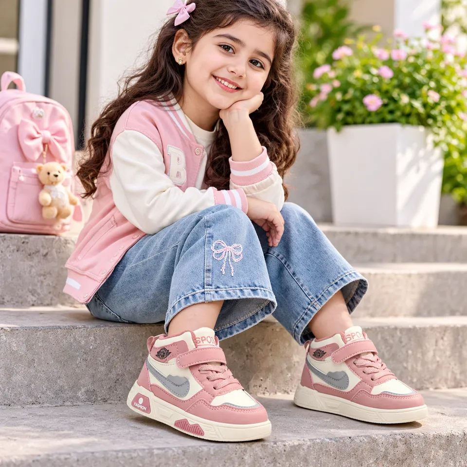 Rose Blush High-Top Sneakers| 1.5 to 6 Years