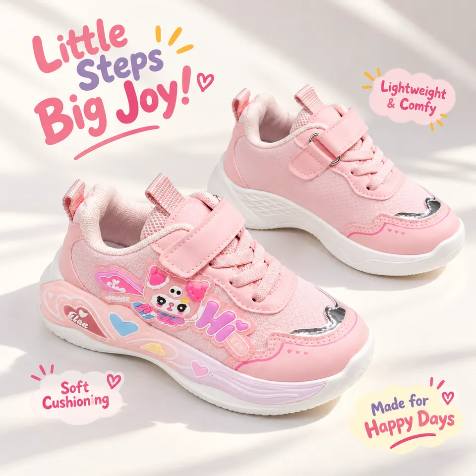 PinkyCharm Kids Sneakers| 1.5 to 11 Years
