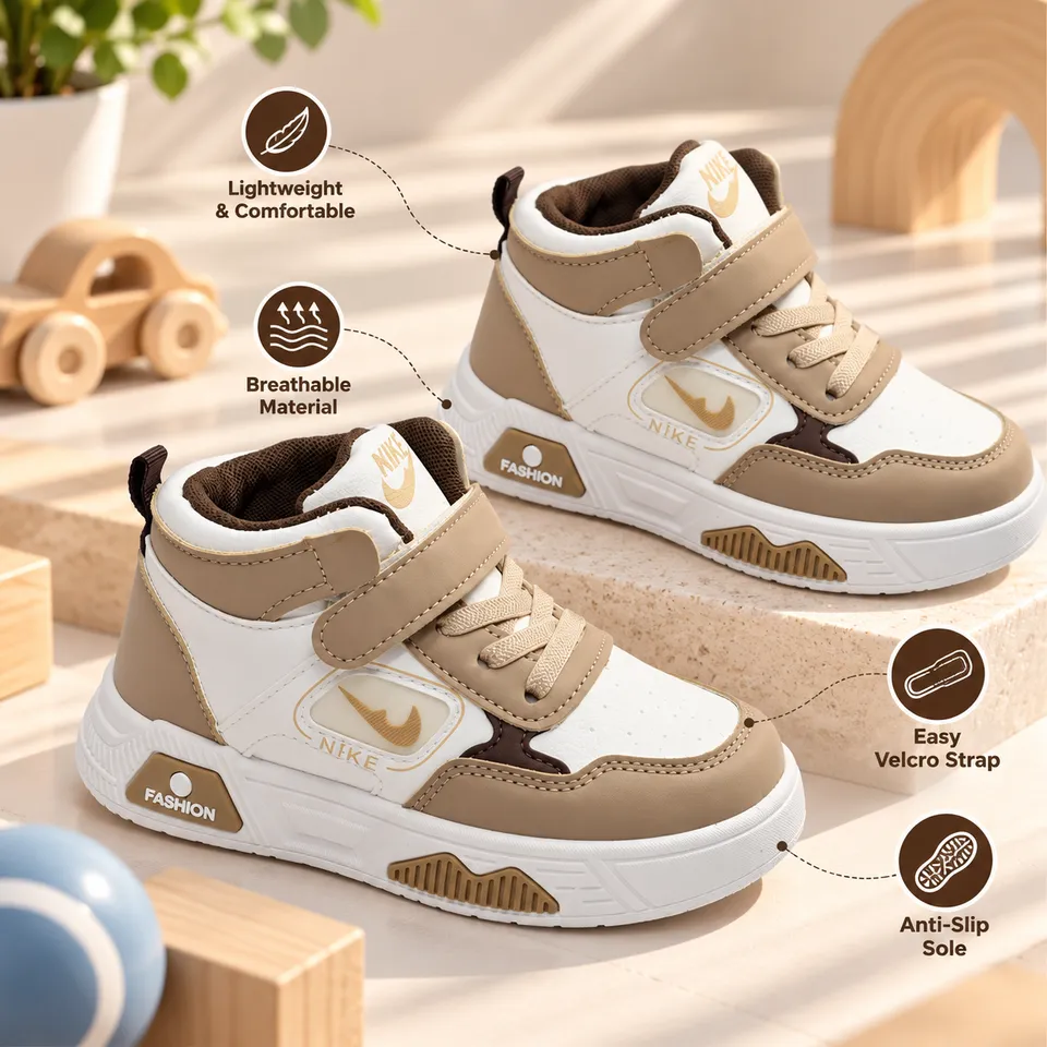 UrbanFlex Kids High-Top Sneakers| 4.5 to 11 Years