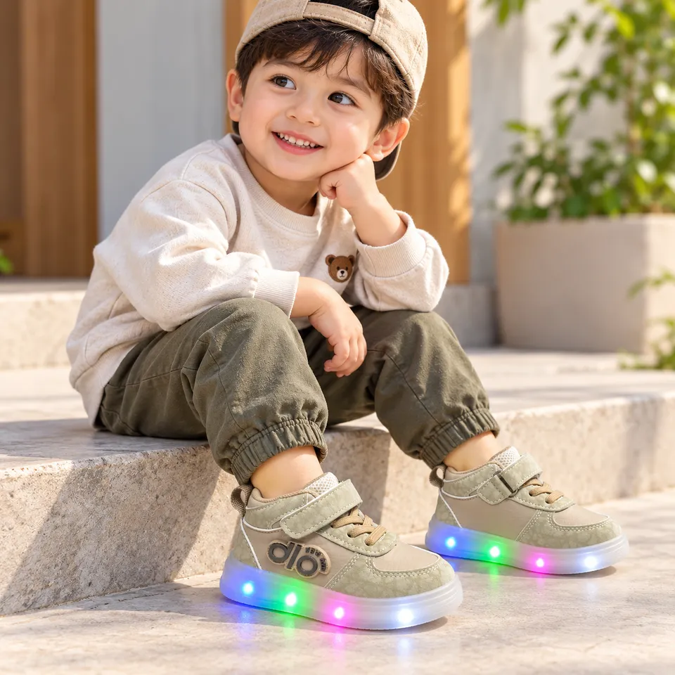 Rainbow Pulse LED High-Top Sneakers| 1.5 to 4 Years