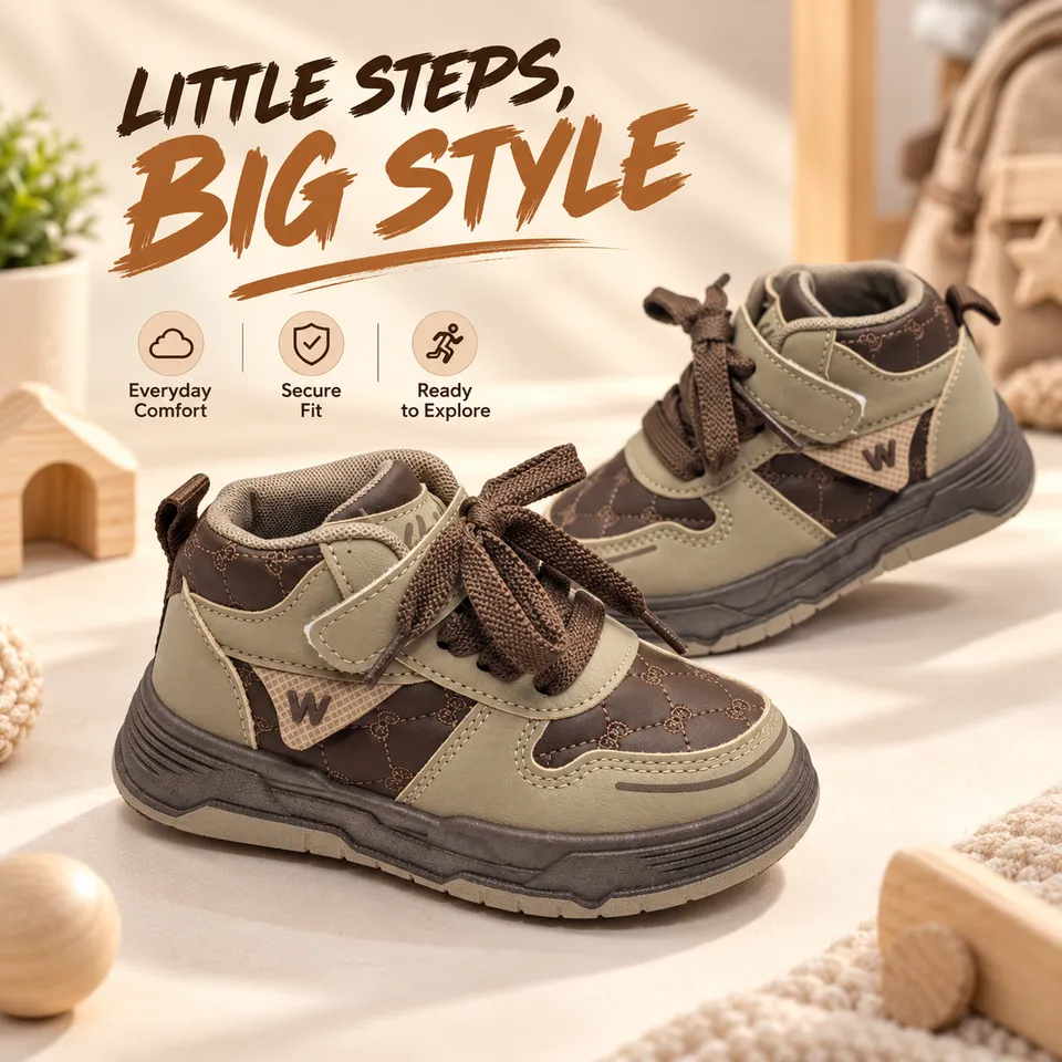 Urban Trek Kids High-Top Sneakers| 1.5 to 6 years
