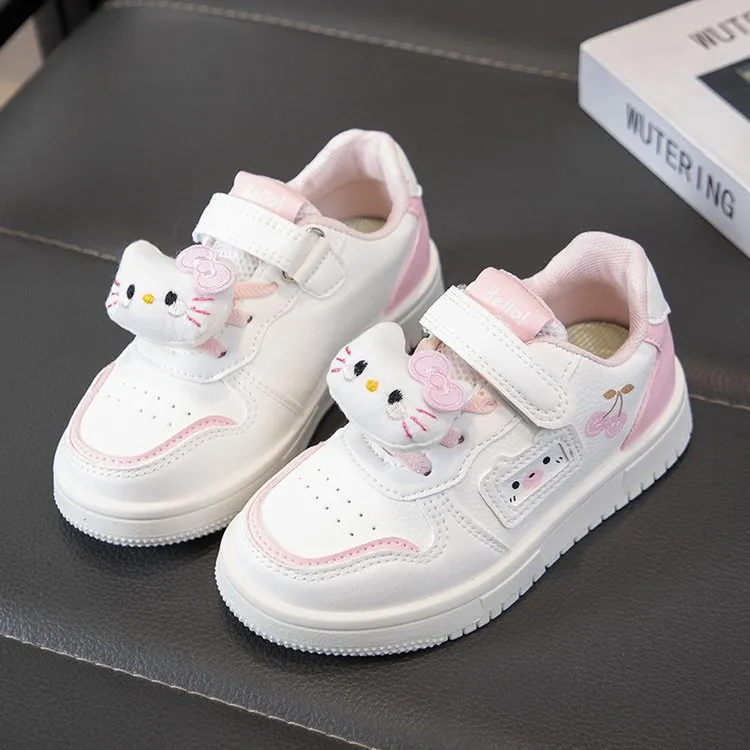 Cherry Kitty Charm Sneakers| 3.5 to 11 years