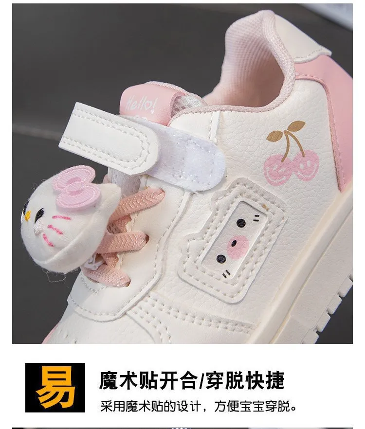 Cherry Kitty Charm Sneakers| 3.5 to 11 years