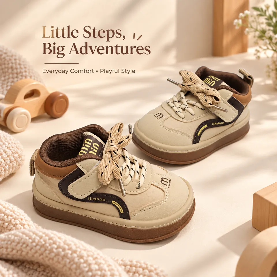 UrbanTrail Kids High-Top Sneakers| 1.5 to 5.5 Years