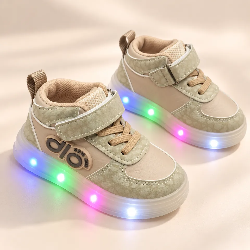 Rainbow Pulse LED High-Top Sneakers| 1.5 to 4 Years