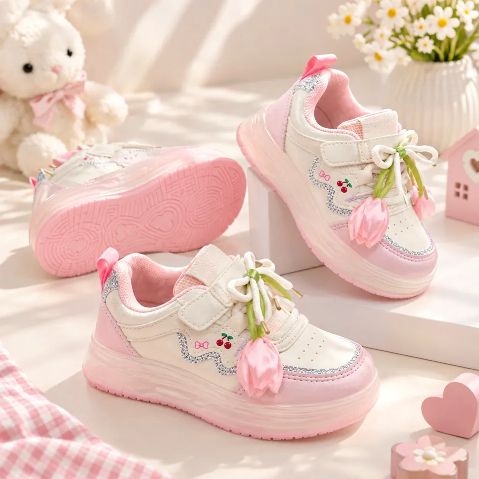 Cherry Blossom Charm Sneakers| 4 to 11 Years