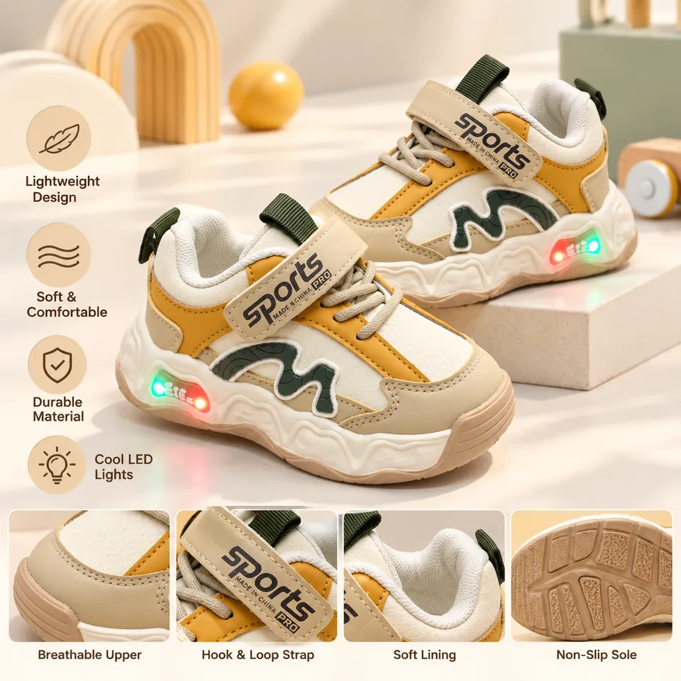 GlowWave LED Kids Sneakers- Lighting| 1.5 to 3.5 years