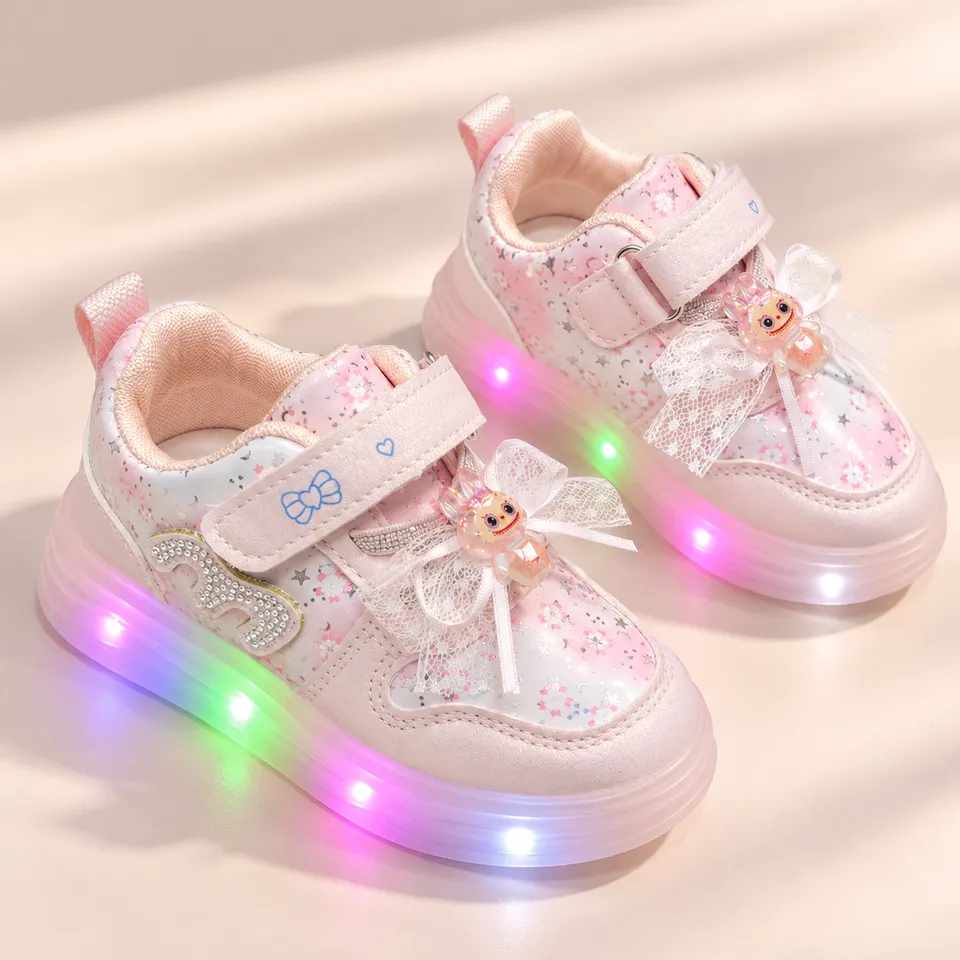 Rainbow Glow Princess Sneakers-Lighting| 1.5 to 3.5 Years