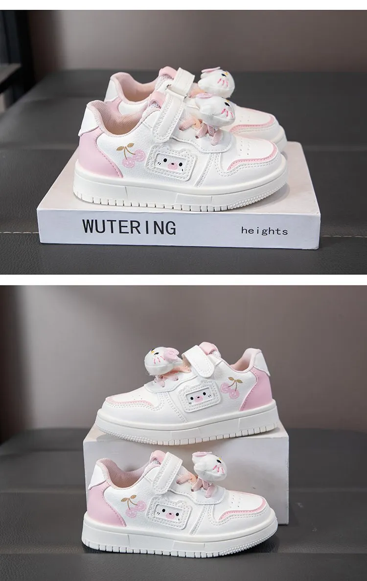 Cherry Kitty Charm Sneakers| 3.5 to 11 years