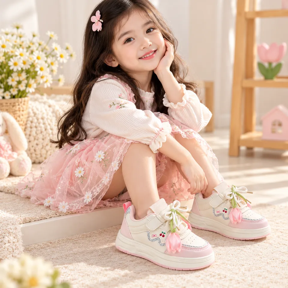 Cherry Blossom Charm Sneakers| 4 to 11 Years