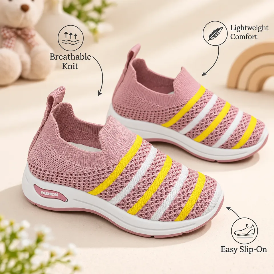 StripeFlex Kids Slip-On Shoes| 1.5 to 6 Years