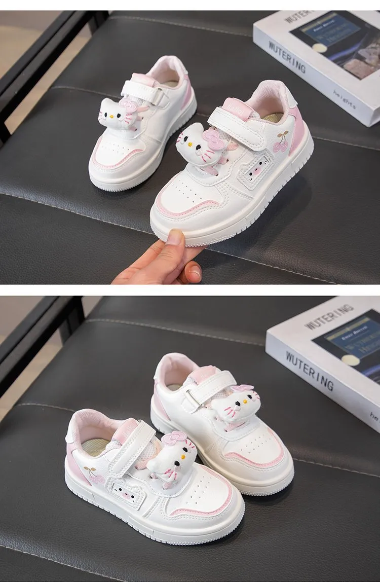 Cherry Kitty Charm Sneakers| 3.5 to 11 years