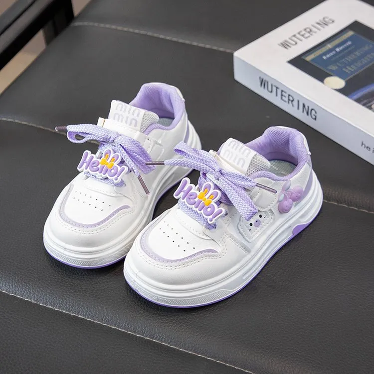 Lilac Hello Sneakers| 3.5 to 11 years