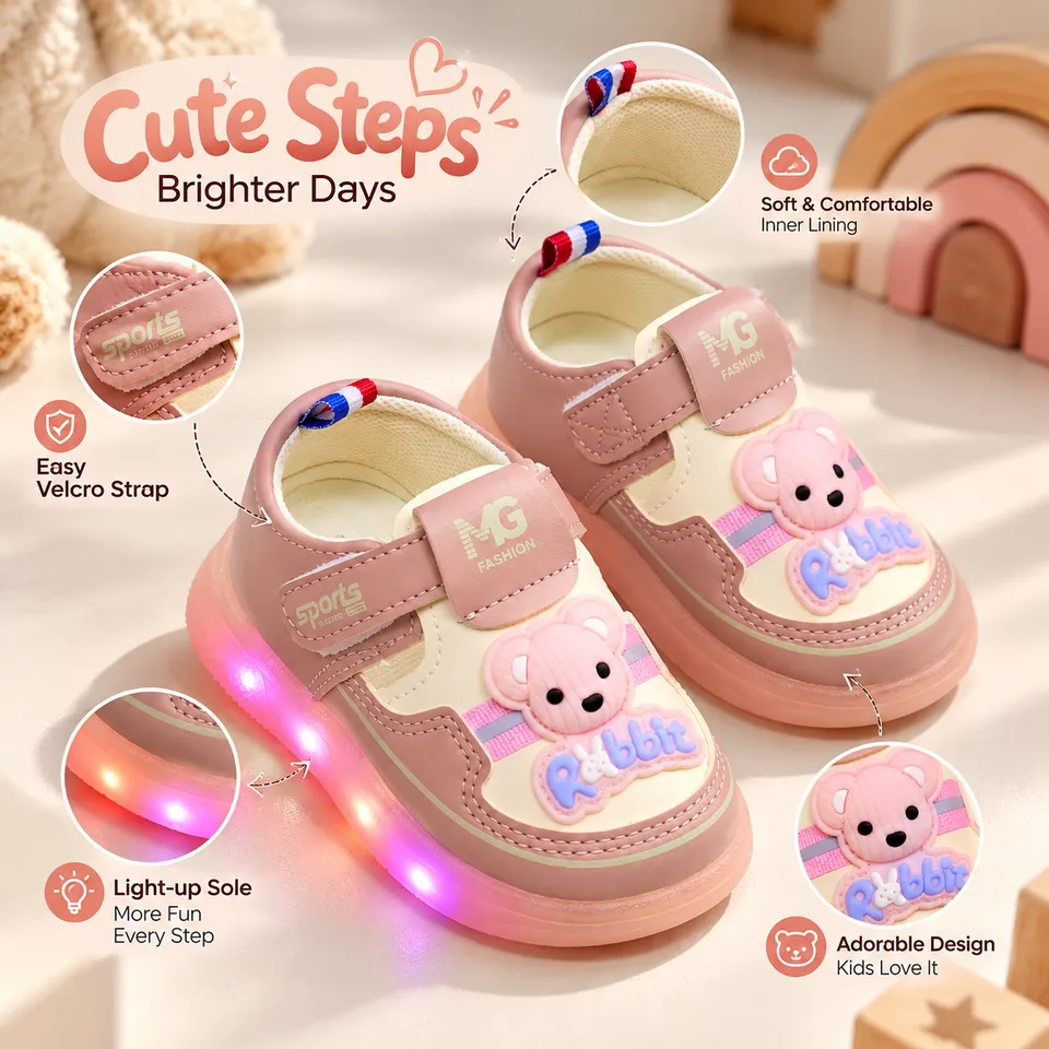 GlowBunny LED Kids Shoes| 9m to 3.5 Years